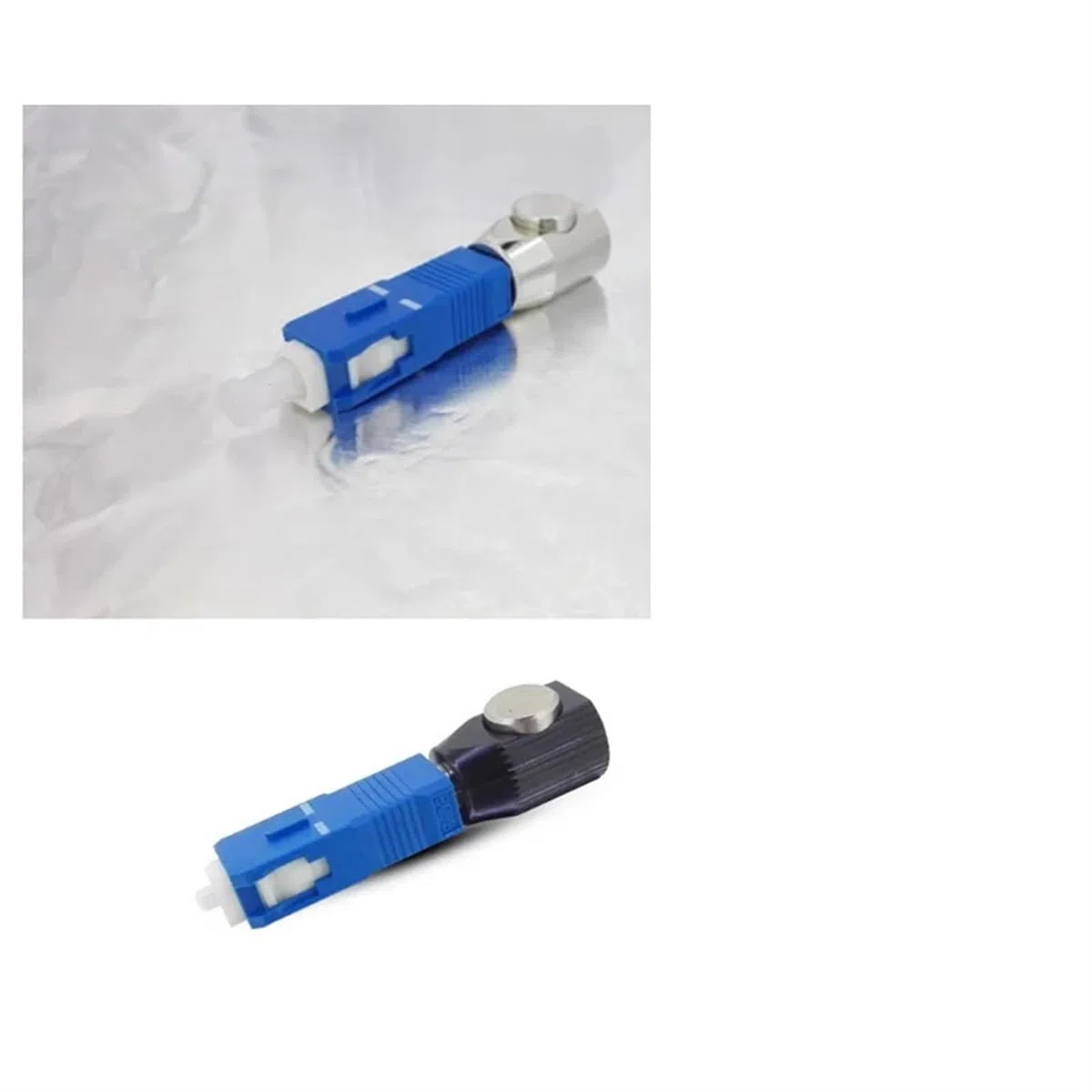 Adaptateur de Fibre Nue SC, 5 pièces, Bride de coupleur de Fibre Optique 126um 130um 150um 200um 250um 300um 400um 440um 600um(Silver 250um)