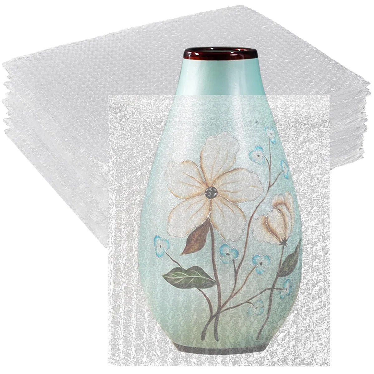 Lot de 20 sacs à bulles transparents de 35,6 x 45,7 cm - Fournitures de déménagement pour vaisselle, sacs à bulles résistants aux chocs pour le rangement, l'expédition, l'emballage des articles