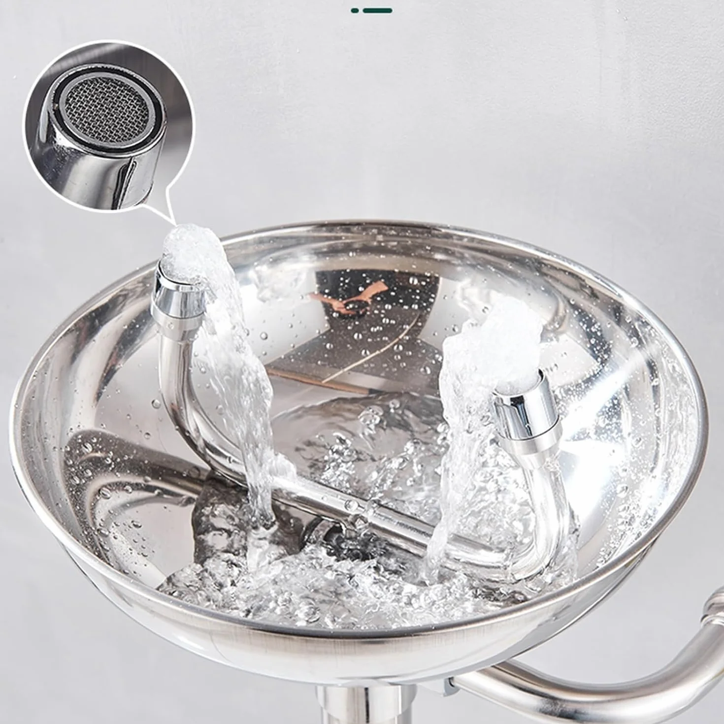 Station de lavage oculaire d'urgence en acier inoxydable pour la sécurité industrielle et de laboratoire
