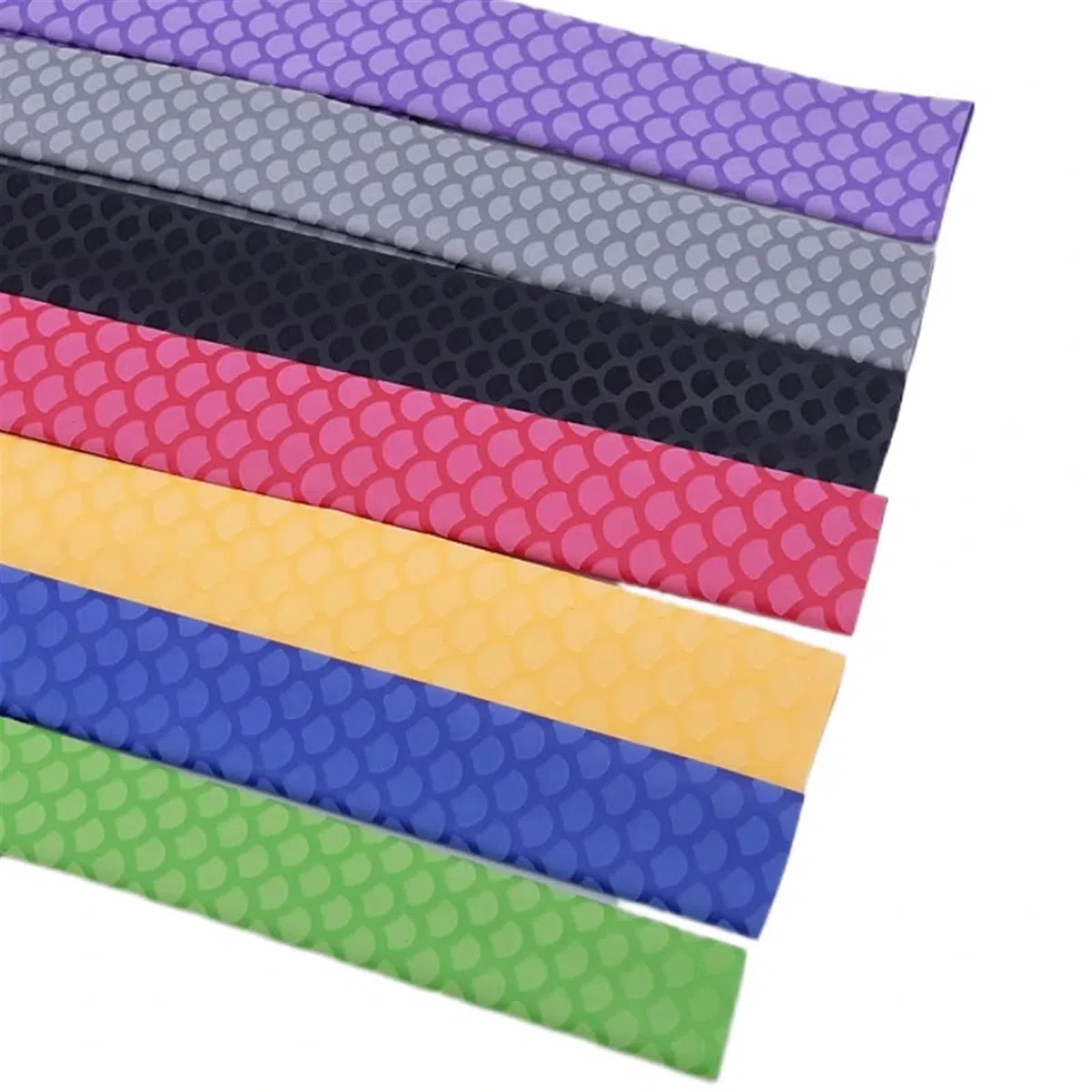Gaine thermorétractable antidérapante pour cannes à pêche, tube thermorétractable antidérapant pour poignée de vélo, housse isolante pour raquette de pêche (noir, diamètre 30 mm - 1 m x 5 pièces)