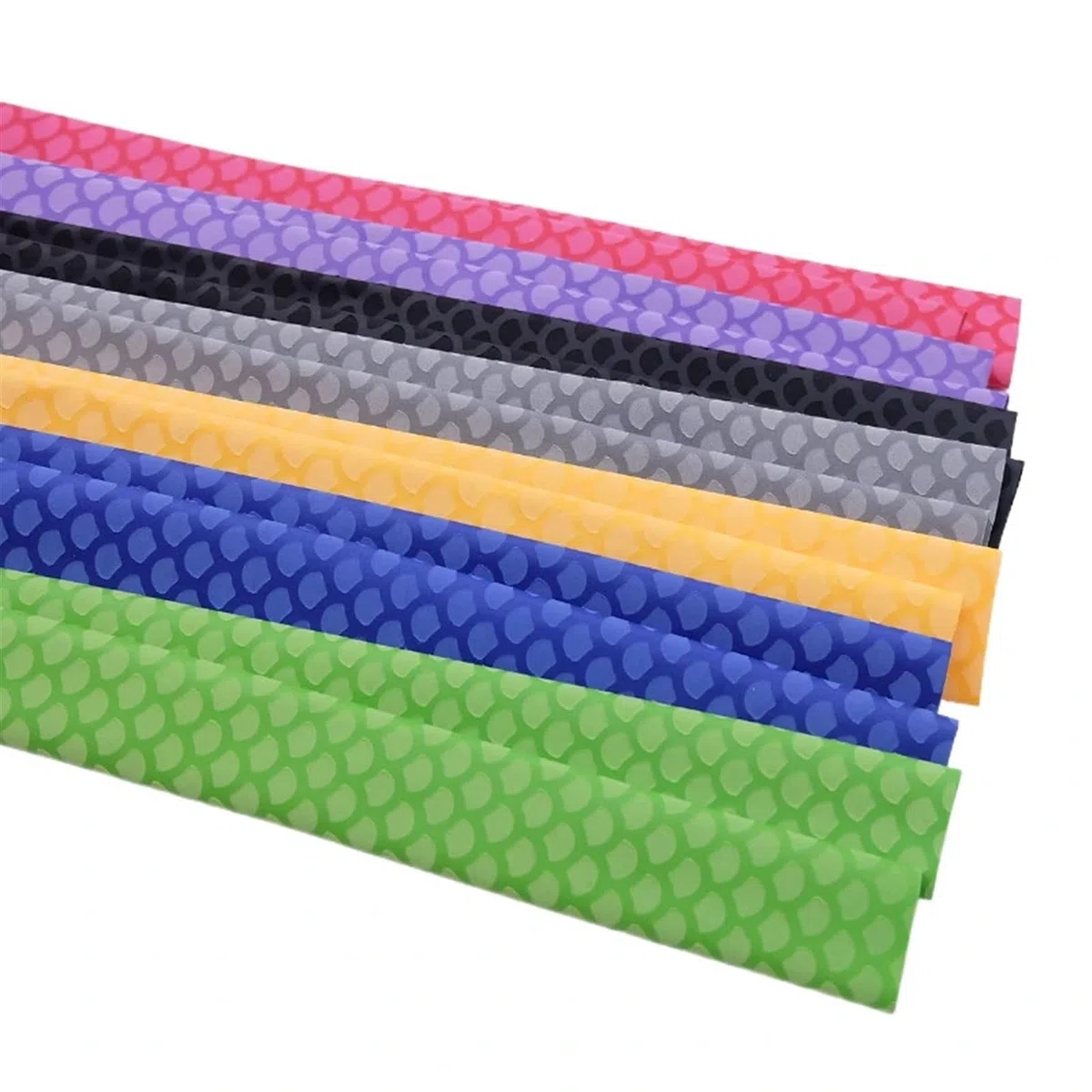 Gaine thermorétractable antidérapante pour cannes à pêche, tube thermorétractable antidérapant pour poignée de vélo, housse isolante pour raquette de pêche (noir, diamètre 30 mm - 1 m x 5 pièces)