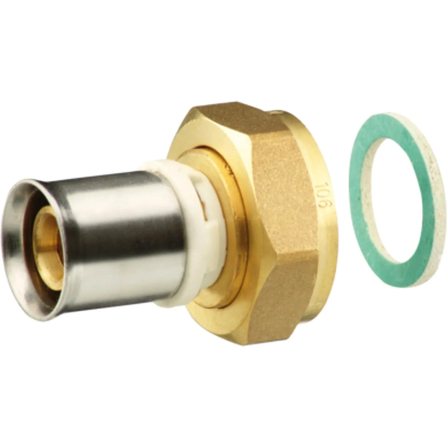 ECROU TOURNANT SERTIR LAITON POUR SYSTEME MULTICOUCHES 2" - 63 - Raccord et tube