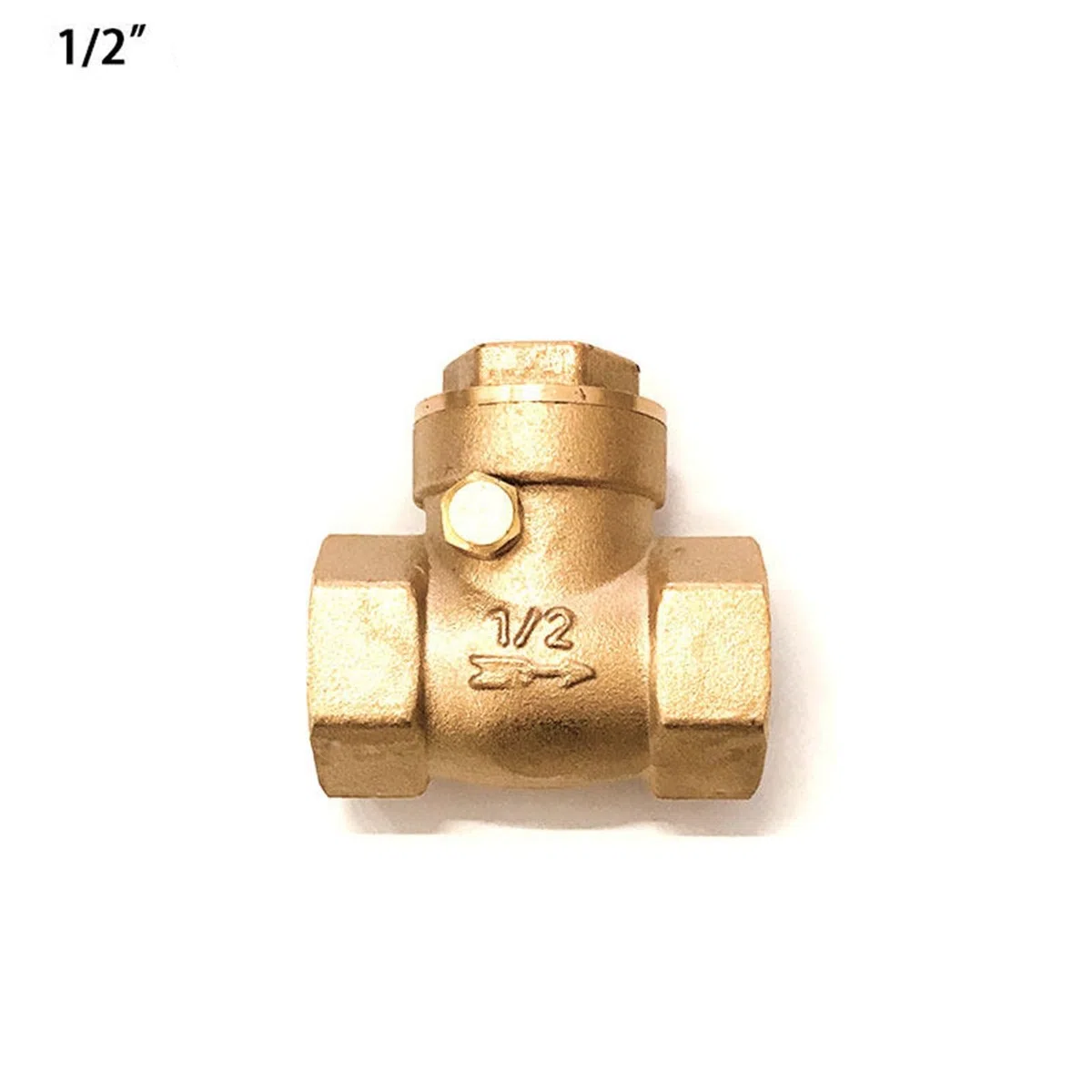 Clapet anti-retour horizontal en laiton, filetage femelle, 1/2, 3/4, 1/2 pouce, 1 pièce(2")