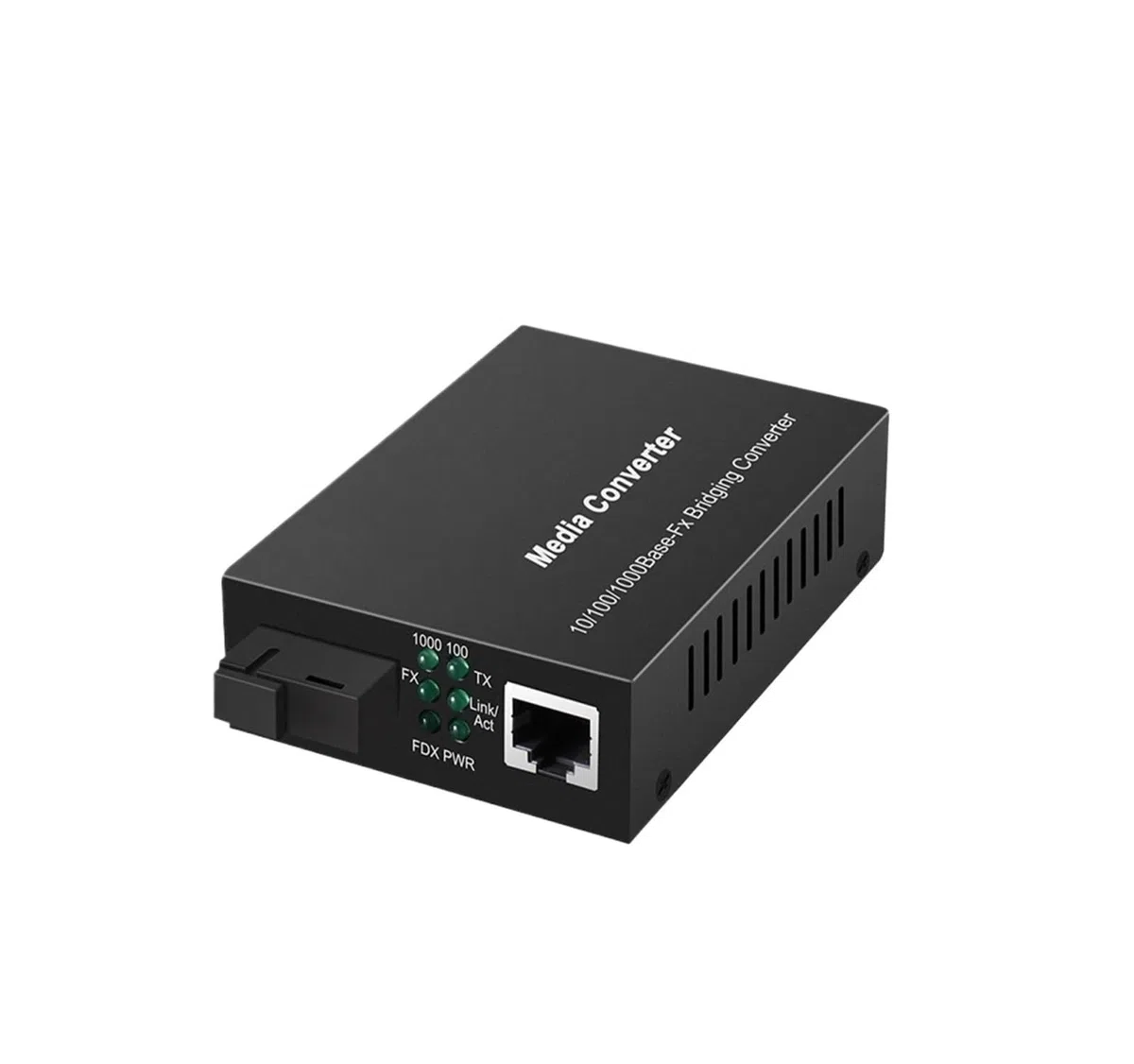 Convertisseur Gigabit 20/40 km Fibre Optique vers RJ45 monomode, commutateur Ethernet émetteur-récepteur Fibre Optique 10/100/1000 mètres(1pair 1G1E 20km)