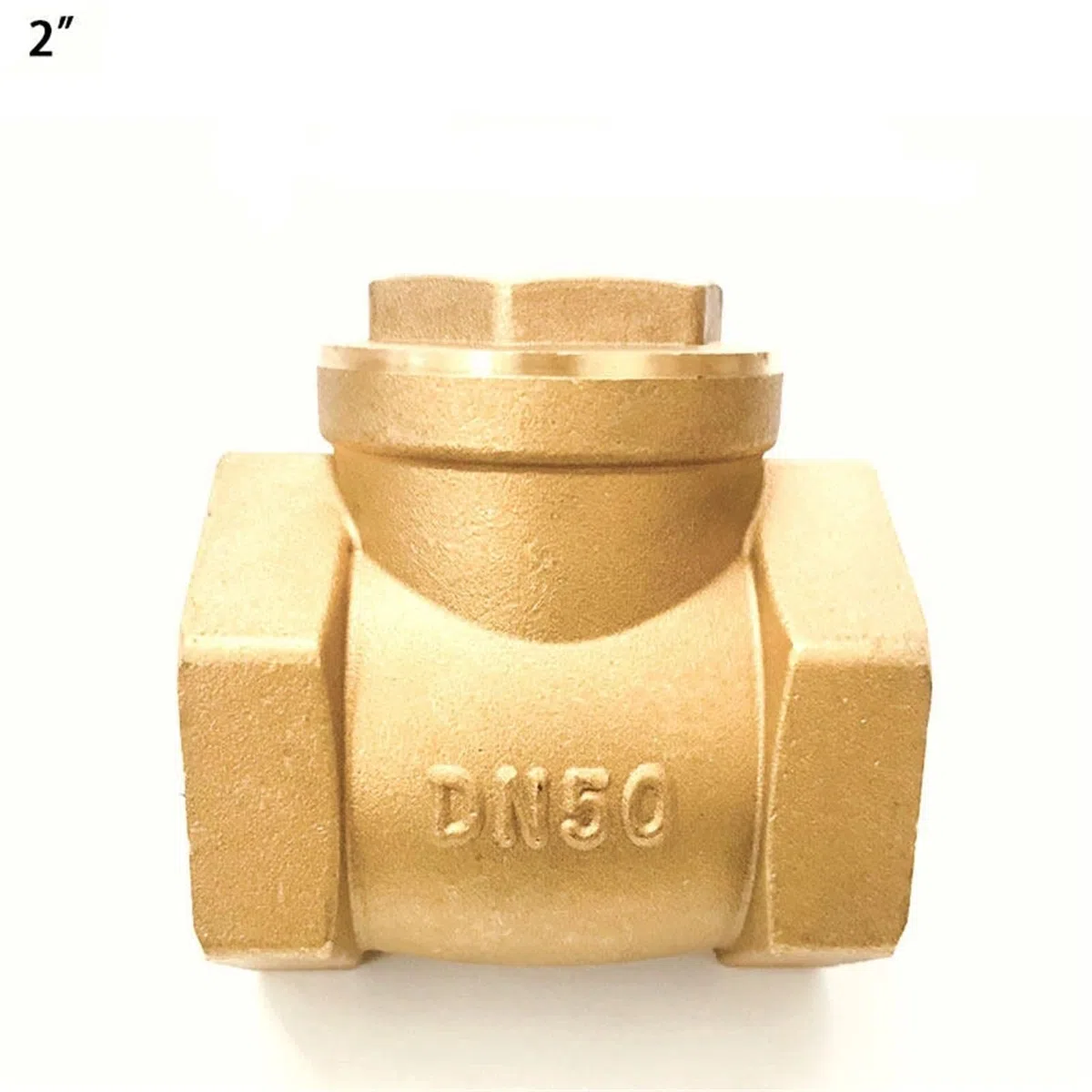 Clapet anti-retour horizontal en laiton, filetage femelle, 1/2, 3/4, 1/2 pouce, 1 pièce(2")