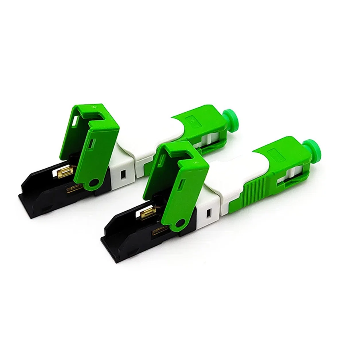 Raccords à Fibres optiques 50 pièces connecteur Optique d'assemblage de Champ ESC250D de Haute qualité SC APC FTTH connecteur Rapide de Fiber Équipement de Communication