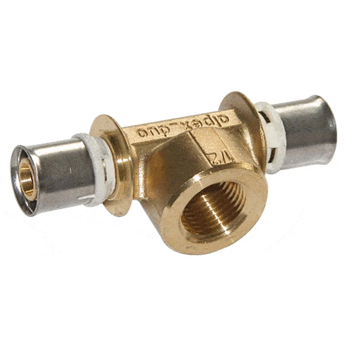 Té laiton femelle à sertir pour système multicouches 63 x 1" x 63 - Raccord et tube