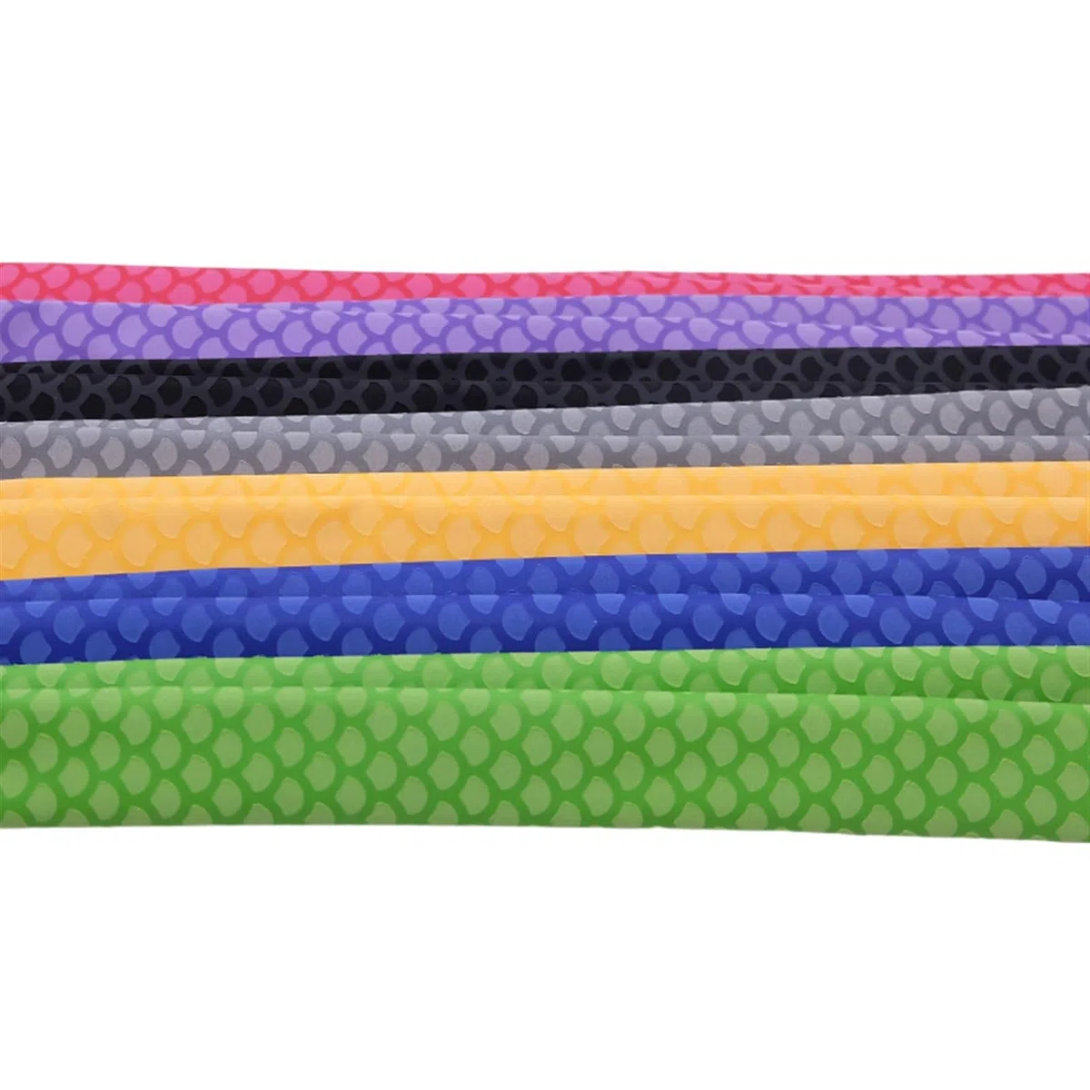 Gaine thermorétractable antidérapante pour cannes à pêche, tube thermorétractable antidérapant pour poignée de vélo, housse isolante pour raquette de pêche (noir, diamètre 30 mm - 1 m x 5 pièces)
